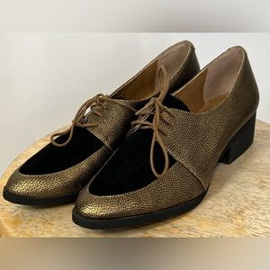 Gold and Black Loafers by Denim and Supply Ralph Lauren size 6.5